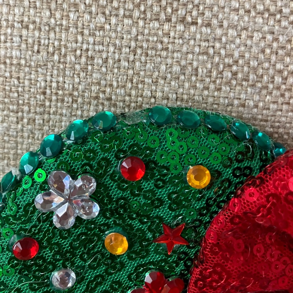 Disney sparkly ornament Christmas holiday ears - Picture 3 of 4